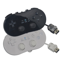Para nintendo wii clássico com fio controlador de jogo joystick gamepad para nintendo wii controlador clássico - comprar online