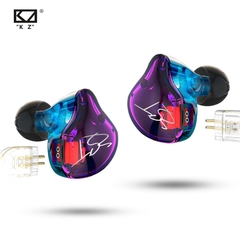 Kz zst tecnologia híbrida 1dd + 1ba fones de ouvido 3.5mm em monitores de cancelamento ruído alta fidelidade música esportes graves fone ouvido - TUDO PRA MULTIMIDIA