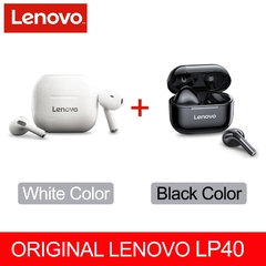 Novo original lenovo lp40 tws fone de ouvido sem fio bluetooth 5.0 dupla estéreo redução ruído baixo controle toque longa espera 230mah na internet