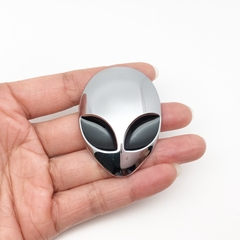 Adesivo de metal com emblema de alienígena para decoração de carro e motocicleta, 3d, adesivo de emblema para etiqueta de caminhão, acessórios de decoração com emblema de carro na internet