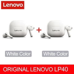 Novo original lenovo lp40 tws fone de ouvido sem fio bluetooth 5.0 dupla estéreo redução ruído baixo controle toque longa espera 230mah - loja online