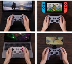 8bitdo pro 2 bluetooth gamepad controlador com joystick para nintendo switch, pc, macos, android, vapor e raspberry pi - loja online