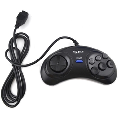 Controle de jogo sega mega sega 16bit, 2 peças/1 peça sega genesis, 9 furos, alta qualidade, bom preço, acessórios de jogo - TUDO PRA MULTIMIDIA