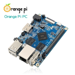 Cor laranja pi pc 1gb h3 quad-core, suporte android, diodo emissor de imagem bocal para computador na internet