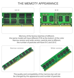 ANKOWALL DDR3 8 GB 4 GB de Memória 1600 Mhz 1333 MHz ram dimm 240pin 1.5 V Área De Trabalho - TUDO PRA MULTIMIDIA