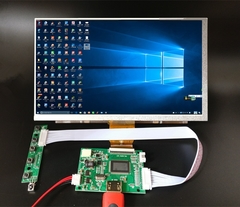 Imagem do 9 polegada 1024*600 monitor de tela lcd tft com placa de controle do motorista hdmi-compatível para lattepanda, raspberry pi banana pi