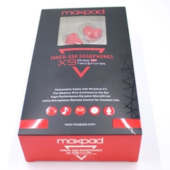 Moxpad-fone de ouvido intra-auricular profissional x9 pro, com microfone, driver dinâmico duplo, super grave, para celular, mp3 player, cabo de substituição na internet