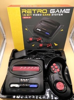 Console Mega Drive Genesis Paralelo Boa Qualidade Completo com 2 Controles + Cartucho Multi Jogos