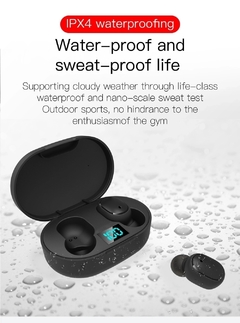 Fone de ouvido bluetooth estéreo sem fio in-ear equipamento de áudio e vídeo portátil estéreo esportes fones de ouvido à prova dwaterproof água - loja online