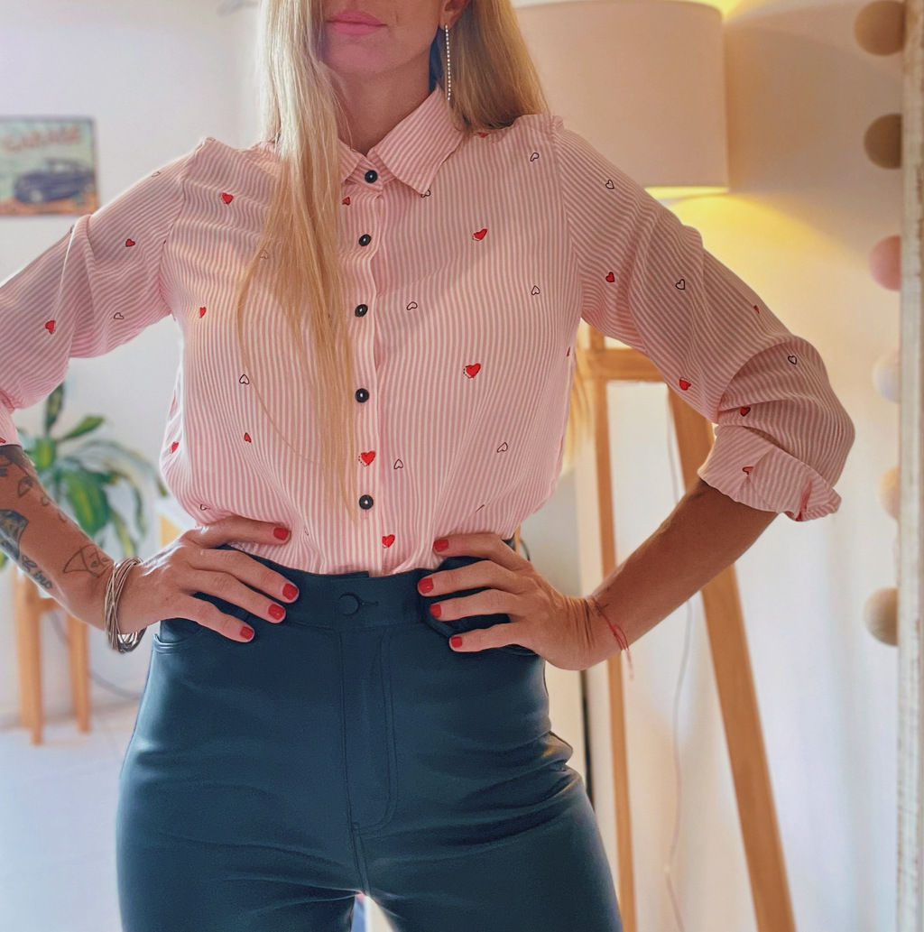 Camisa Corazones Rosa Comprar en Las Caro