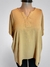 Blusa escote v botones cey mostaza ART7240 - Laura Natale Moda