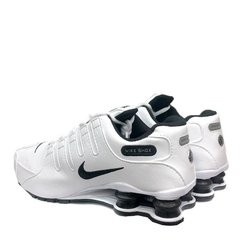 T nis Nike Shox nz 4 Molas Branco e Preto Fwstoree