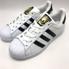 Tênis Adidas Superstar Branco listra Preta - Fwstoree