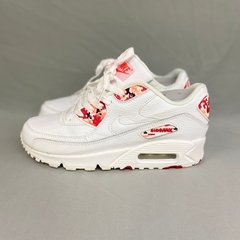 Nike air max 90 feminino cheap branco floral