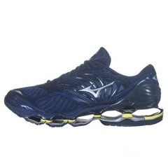 Tenis mizuno azul e amarelo top
