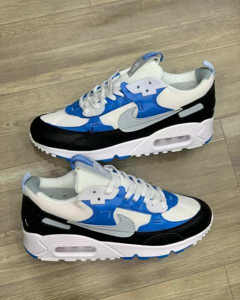 Nike air max 90 azul e branco top