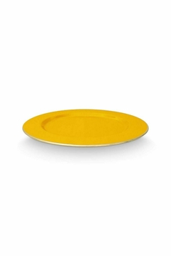 PLATO METAL AMARILLO 32CM en internet