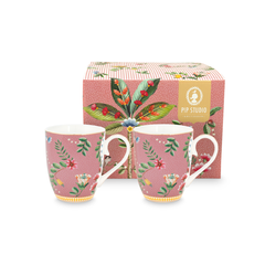 SET 2 MUGS GRANDES LA MAJORELLE ROSA