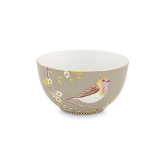 BOWL KHAKI FLORAL COLLECTION 15 CM