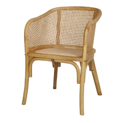 SILLA TRENDY MARRON DE MADERA OLMO Y RATAN