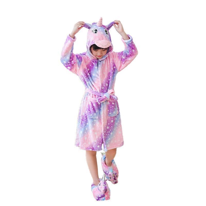 BATA NINO FLANNEL UNICORNIO ANIMALES Blanco Galil