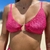 Top Argola Velour Hot Pink