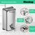 Dispenser Jabon Liquido 800ml acero inoxable - B66 - tienda online
