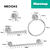 Kit de accesorios Baño Acero Inoxidable Satinado x 4 - B71S - tienda online