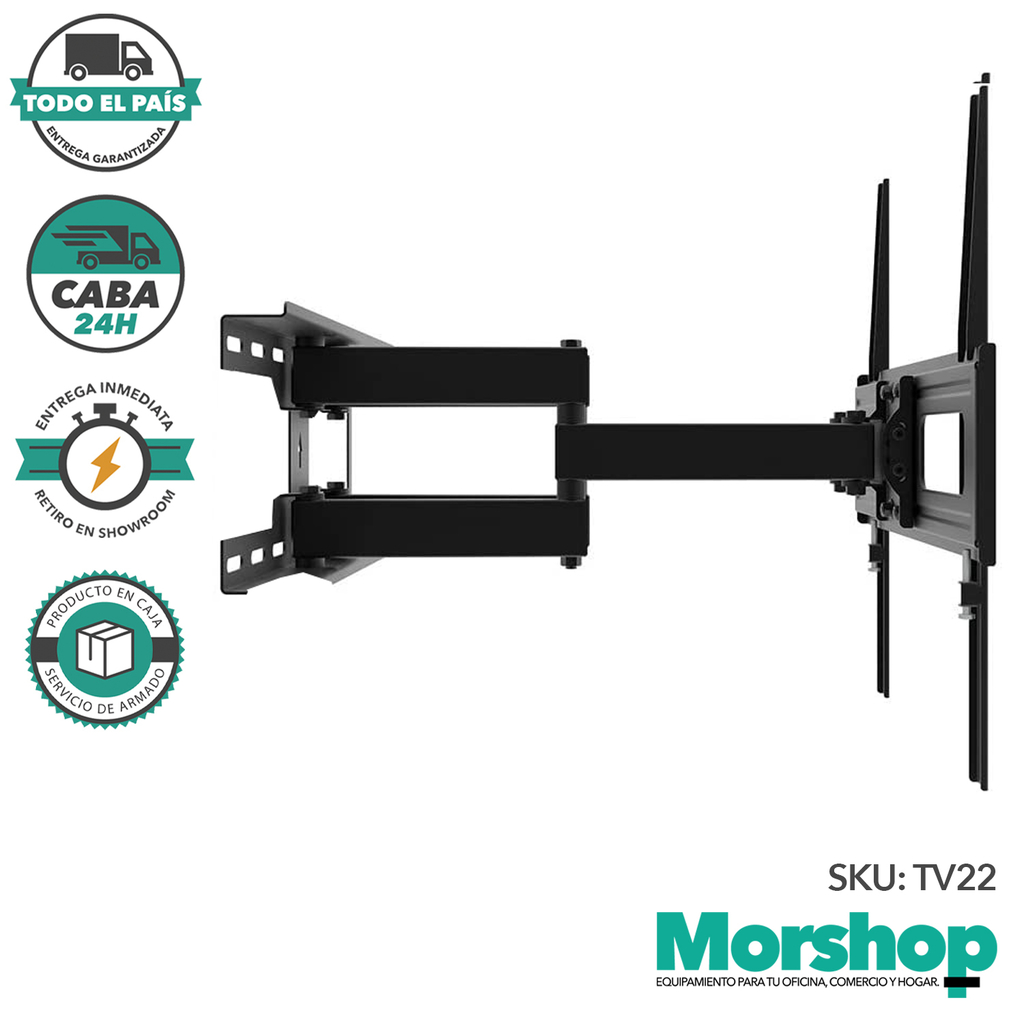 Soporte Tv 49 50 55 60 65 70 Pulgadas Brazo Movil Led Smart - TV22