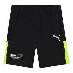 Bermuda Infantil Puma Active Sports Woven Preto/Verde