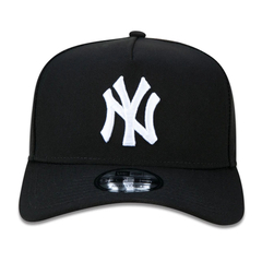 Boné Aba Curva New Era A-Frame NY Yankees 9FORTY MLB Preto