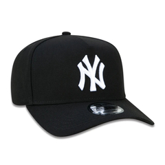 Boné Aba Curva New Era A-Frame NY Yankees 9FORTY MLB Preto - comprar online