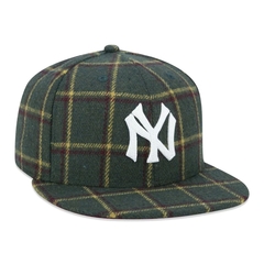 Boné New Era 59FIFTY MLB New York Yankees Modern Classic Fitted Aba Reta Xadrez - comprar online