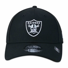 Boné New Era 9FORTY Snapback NFL Las Vegas Raiders Aba Curva Preto