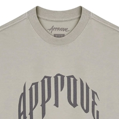 Camiseta Oversized Approve Beyond Lines Bege - comprar online