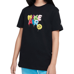 Camiseta Infantil Nike Sportswear Big Tee Create Art Preta