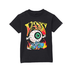 Camiseta Infantil Vans Eyeballie Preta