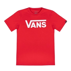 Camiseta Infantil Vans Flying V Crew Classic Vermelha