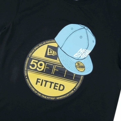 Camiseta Infantil New Era 59FIFTY Sticker Preto na internet