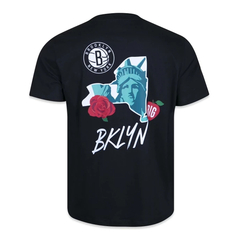 Camiseta New Era Brooklyn Nets Core City Icons Preta - comprar online