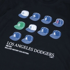 Camiseta New Era Regular MLB Los Angeles Dodgers Core Preto na internet