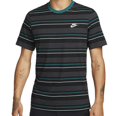Camiseta Nike Sportswear Club Stripes Multicor