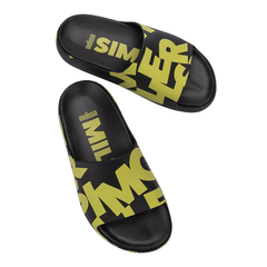 Chinelo Melissa Cloud Slide + Simon Miller Preto/Verde - comprar online