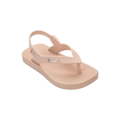 Chinelo Infantil Mini Melissa Sun Long Beach Baby Bege