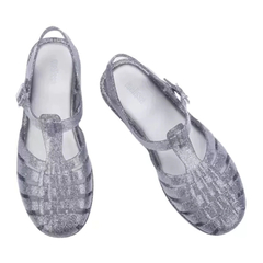 Sandália Melissa Possession Shiny Vidro Glitter Branco - comprar online