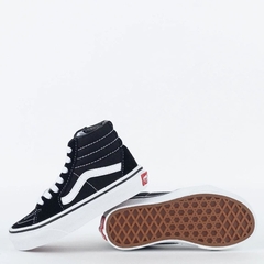 Tênis Infantil Vans Sk8 Hi Preto/True White - Phyton Shop