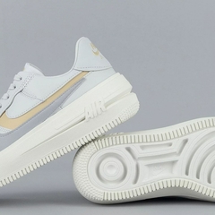 Tênis Nike Air Force 1.0 Platform Photon Dust Cinza na internet