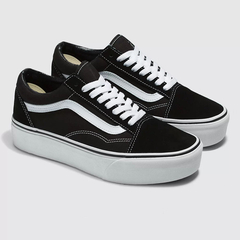 Tênis Vans Old Skool Plataforma Preto/Branco Clássico - loja online