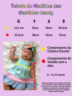 Vestido Candy Verde Água - 1 ano e 2 anos - comprar online