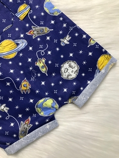 Jardineira Ilhós Astronauta Azul Marinho na internet